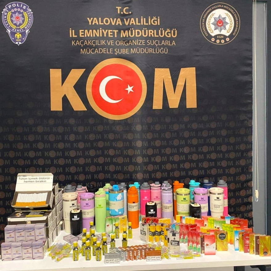 Yalova'da Kaçak Ürün Operasyonu