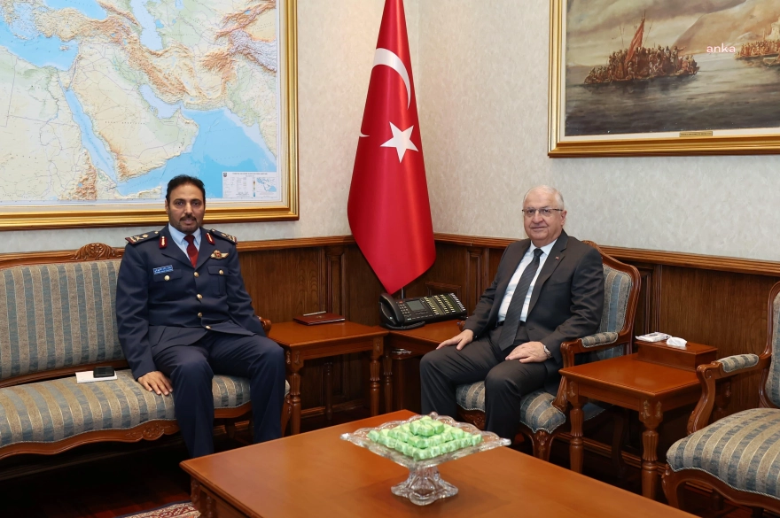 Milli Savunma Bakanı Yaşar Güler, Katar Askeri Ataşesi Tümgeneral Mohammed Rashid Al-Shahwani'yi Kabul Etti
