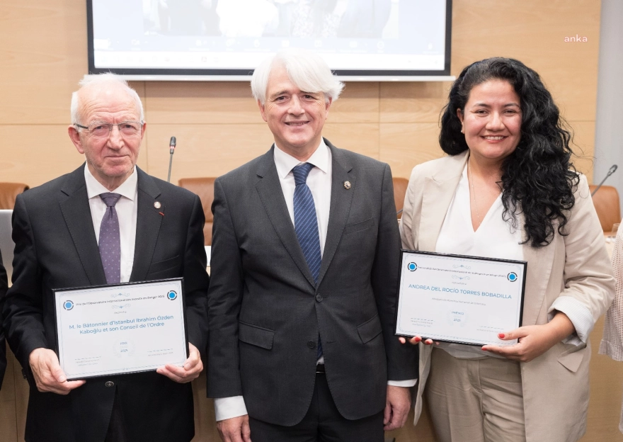 Uluslararası İnsan Hakları Ödülü İstanbul Barosu'na Verildi
