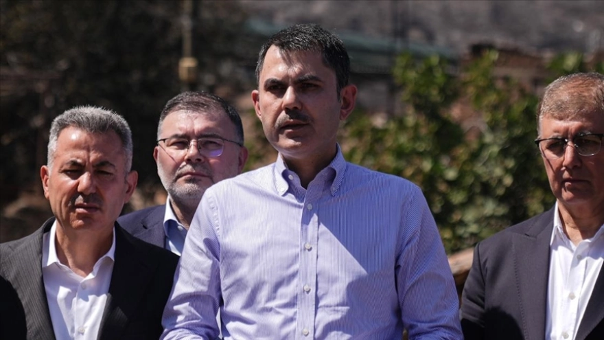 Bakan Kurum, orman yangınlarının ardından hasar tespit çalışmalarını değerlendirdi