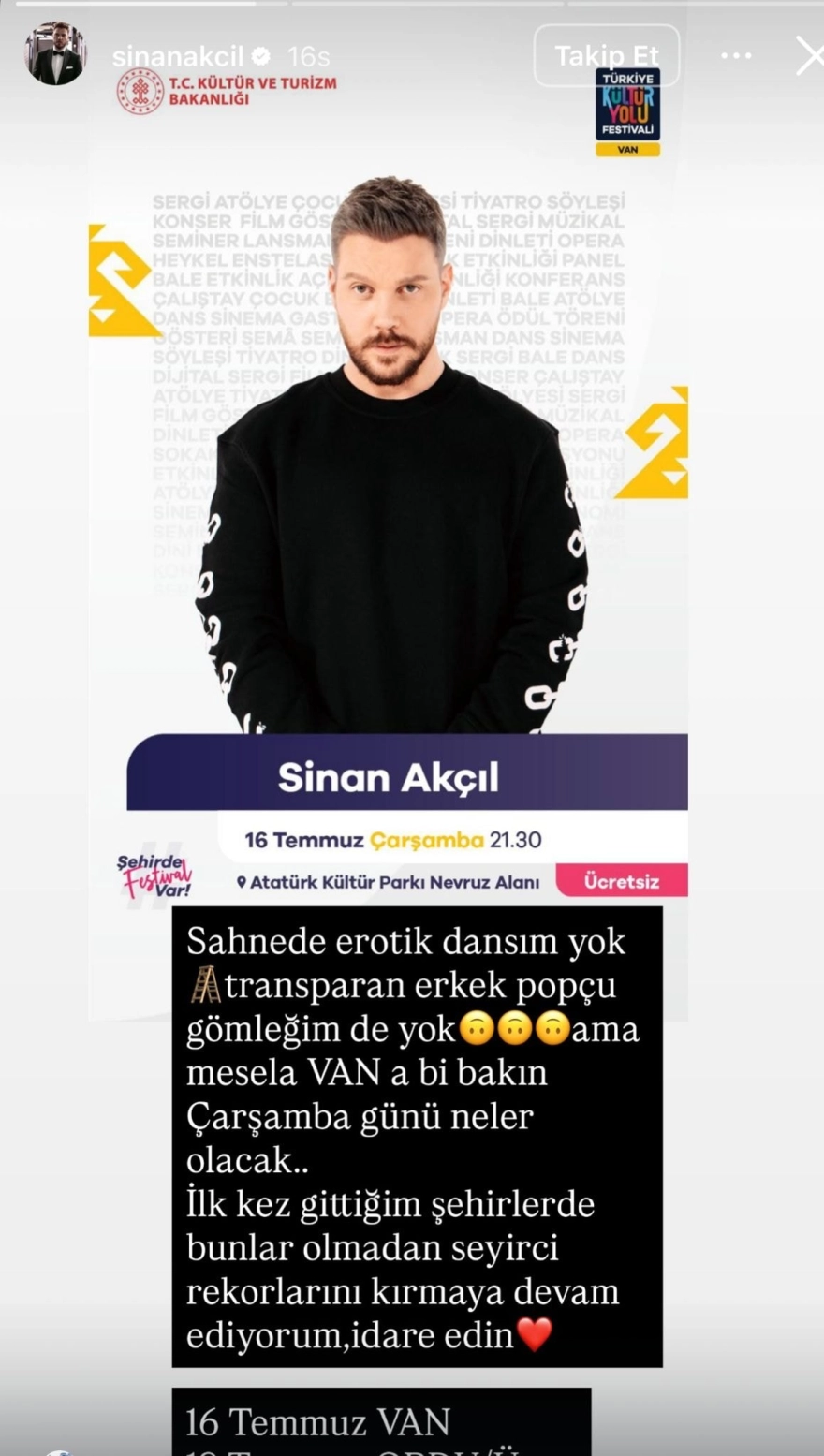 Sinan Akçıl'dan eski sevgilisi Hadise'ye dikkat çeken gönderme