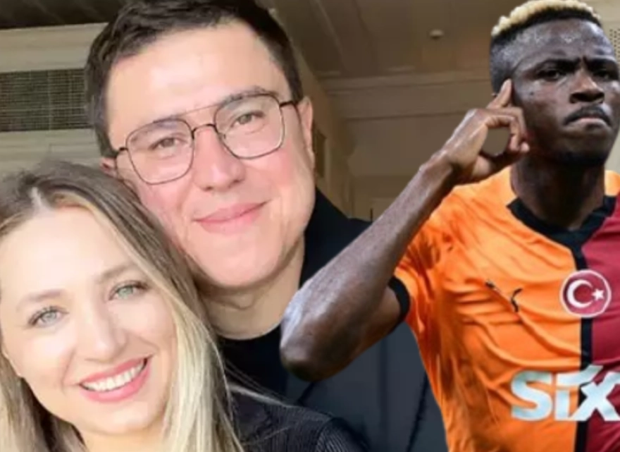 Tanınmış çiftin romantik anına 'Osimhen' damgası vurdu