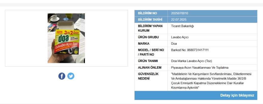 Evlerin vazgeçilmezi olarak bilinen ünlü deterjan markasında büyük bir tehlike tespit edildi: Ürünler marketlerden toplatılıyor.