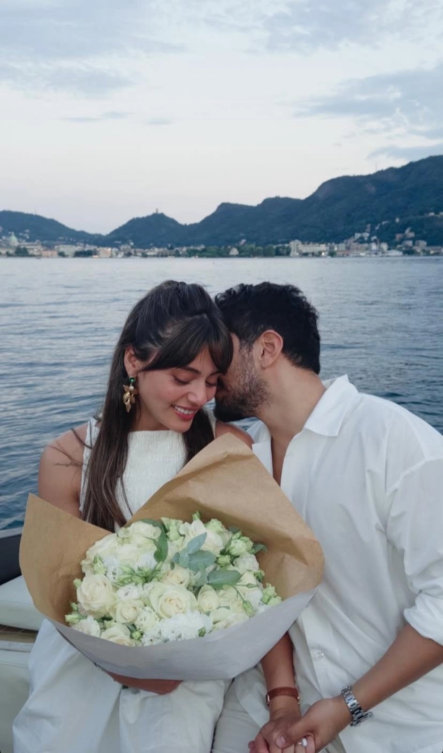 Sıla Türkoğlu, sevgilisi Ata Ayyıldız'dan Como Gölü'nde evlilik teklifi aldı