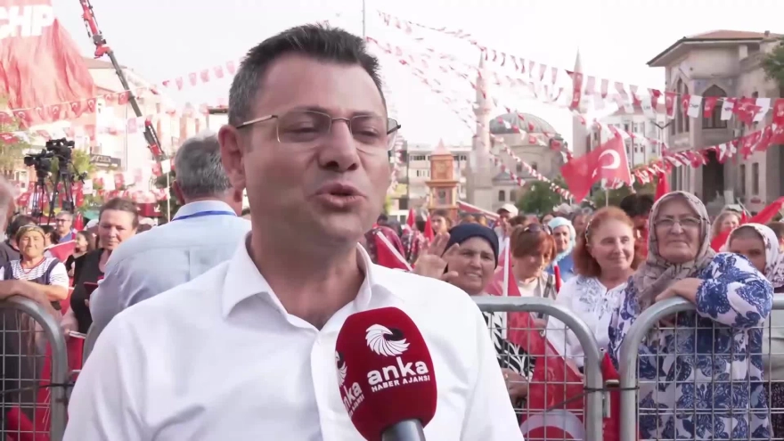 CHP Parti Meclisi Üyesi Ali Abbas Ertürk: 'Bugünkü mitingden sonra iktidar için tehlike çanları çalmaya devam edecek.'