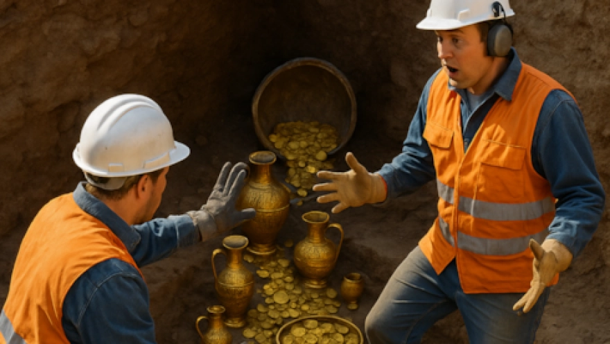 İnşaat İşçileri Gizemli Bir Hazinenin Sırrını Ortaya Çıkardı