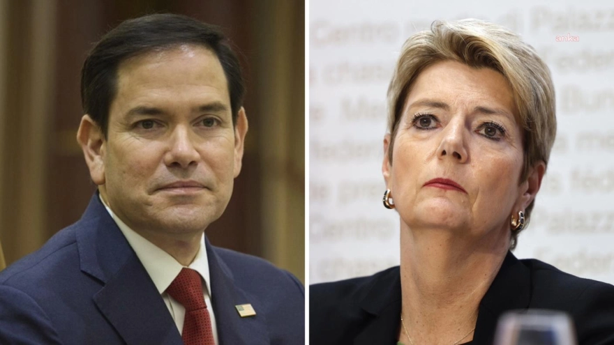 İsviçre Cumhurbaşkanı Keller-Sutter, ticaret müzakereleri için ABD Dışişleri Bakanı Rubio ile bir araya geliyor