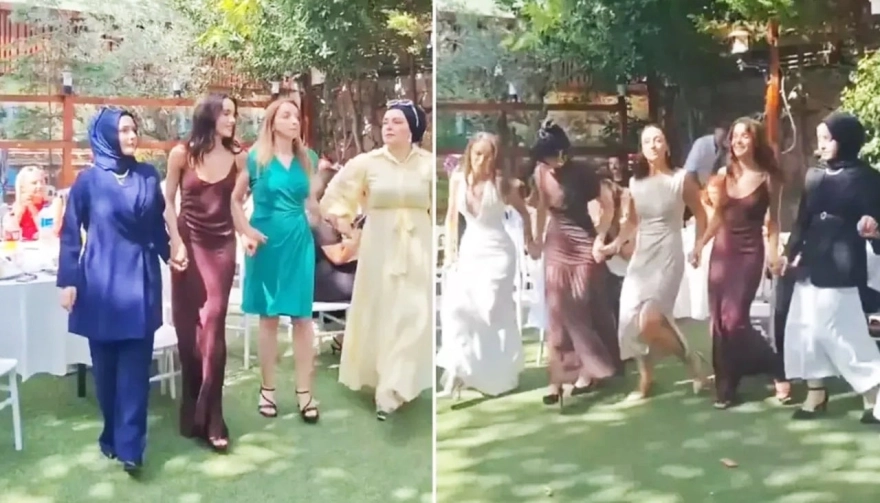 Hafsanur Sancaktutan, ablasının nişan törenine sevgilisi Kubilay Aka ile birlikte katıldı.