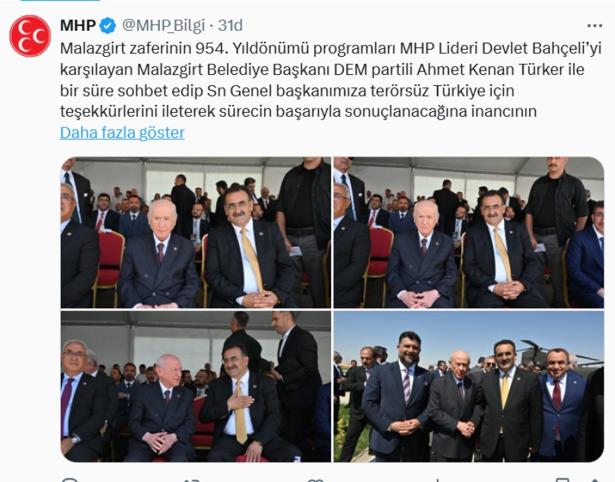 Malazgirt Zaferi programında dikkat çeken buluşma