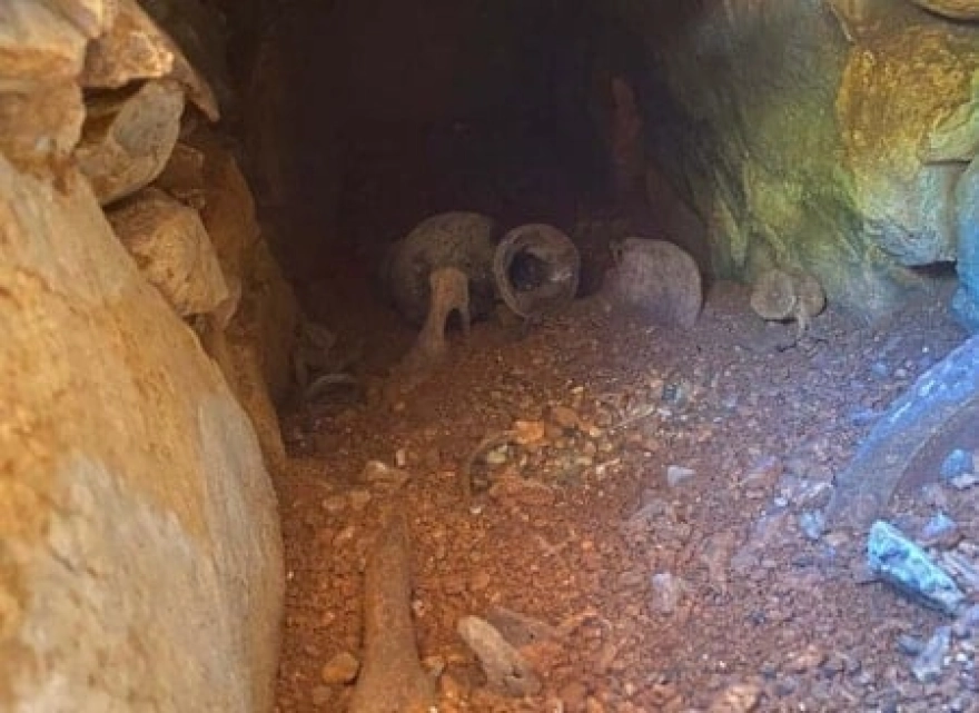 Su deposu inşaatı kazısında tarihi mezarlar bulundu