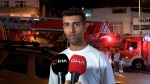 Gaziosmanpaşa'da üç katlı binanın çatısında yangın çıktı