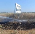 Gönen'de çıkan ot yangını kontrol altına alındı