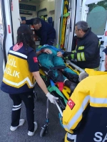 Bayburt'ta trafik kazası: Bir kişi yaralandı