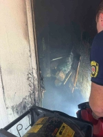 Aydın'ın Nazilli ilçesindeki fırında yangın paniğe yol açtı