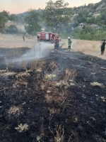 Karabük'ün Safranbolu ilçesinde çıkan otluk alan yangını kontrol altına alındı